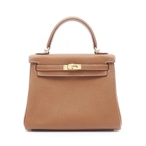 HERMES Kelly 25 Hand shoulder bag U 044624CC Togo leather Gold Used GHW - Picture 1 of 7