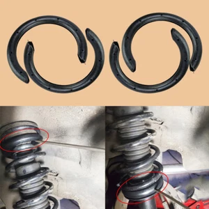 4pc Car Coil Spring Rubber Sleeve Seat Cushion Suspension Shock Absorber Set - Picture 1 of 5