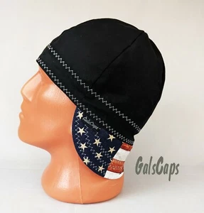 # 42 Gorras reversibles de soldadura patriótica hechas a mano Gorra de soldadura de algodón hecha en EE. UU. - Imagen 1 de 4