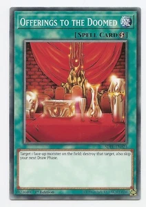 Opfergaben an die Verhängnisvollen SDPL-DE023 Common Yu-Gi-Oh Karte Englisch 1. Auflage Neu - Bild 1 von 3