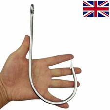 UK 7731 Stainless Steel Super Large shark Fishing Hook Big Game Fish Tuna 20/0