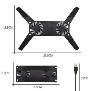 Foldable USB Cooling Fan Mini Octopus Notebook Cooling Pad For 7"-15" Laptop Hw - Afbeelding 1 van 9