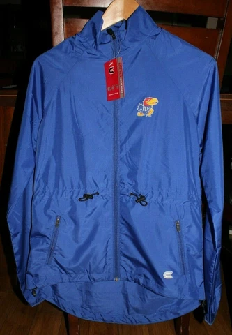Kansas University Jayhawks Quater Zip Jacket Youth Size M by Colosseum Athletics Cover