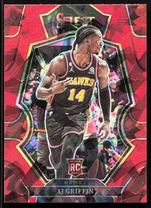 2022-23 Panini Select Red Cracked Ice AJ Griffin