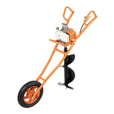 63CC 3HP Ground Auger Post Hole Digger 2-Stroke Drilling Borer Machine with Bit - Image 1 of 4