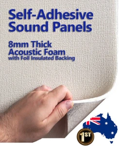 Acoustic Foam Wall Panel Self-Adhesive Sound Absorbing Insulating 50cmx50cm - Picture 1 of 5