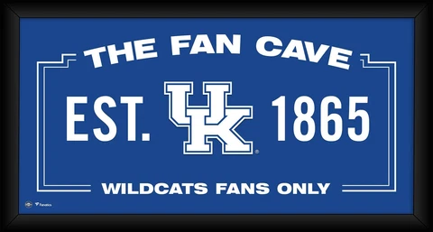 Kentucky Wildcats Framed 10" x 20" Fan Cave Collage Cover