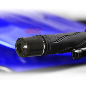 ATOM Black Bar End Cap Plugs For Kawasaki ER6N 06 07 08 09 10 - Picture 1 of 5