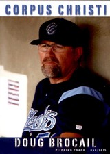2015 Corpus Christi Hooks Grandstand 5 Doug Brocail Pitching Coach Baseball Card