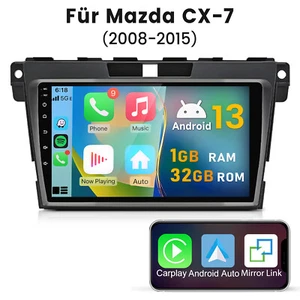 Radio de coche para MAZDA CX-7 2008-2015 Android 13 CarPlay GPS Nav WIFI BT-5.0 RDS FM - Imagen 1 de 12