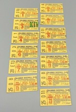 13 Vintage 1959 Columbus Jets Minor League Baseball Ticket stubs