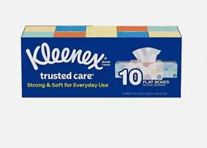 KLEENEX Tessuto viso bianco 2 strati, 230 pezzi (confezione da 10) nuovo con scatola - Foto 1 di 2