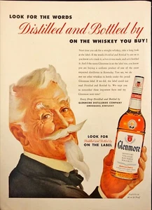 1954 Glenmore Straight Bourbon Whiskey Owensboro KY Vintage Print Ad - Picture 1 of 6