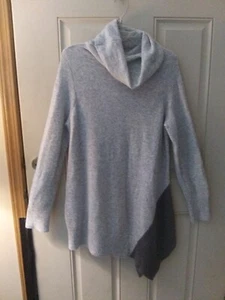 NWT LIMITED LUXE COLLECTION Wool Alpaca Large Cowl Neck Sweater Grays  $130.00 - Picture 1 of 11