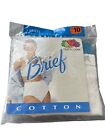 Vintage Fruit Of Looms 100% Cotton Briefs  Ladies 3 Pack 1999 Size 10
