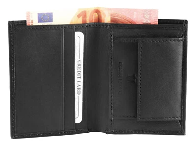 Excellanc Mini-Geldbörse aus Echtleder Brieftasche Portemonnaie