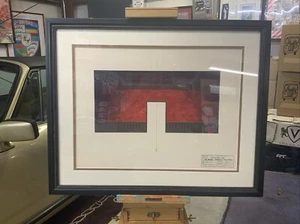 “West Side Story” Set Rendering, Des Moines Comm Playhouse, Original, Framed [A] - Picture 1 of 7