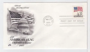 TurtlesTradingPost- Flag Over Capitol - 1985 #2114- Artcraft Cachet FDC - Picture 1 of 1