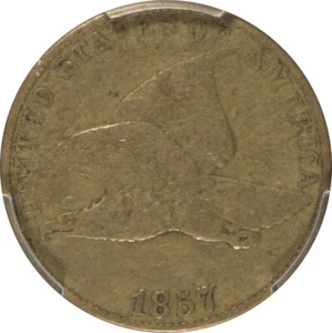 1857 VF25 Flying Eagle Cent, PCGS 42185393 - Picture 1 of 4