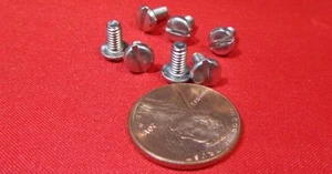 Round Head Slotted Machine Screw 18-8 Stainless Steel, 5-40 x 1/4" L 100 Pcs - Picture 1 of 1