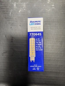 Bulbrite 70W Equivalent G9 Bi-Pin 3000K 700lm LED Mini Light Bulb - Picture 1 of 3