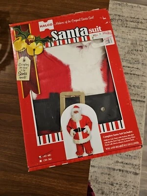 Traje Halco Original Papá Noel Completo CAJA ABIERTA SIN USAR Para Hombre 42-48 Foto 1 de 4