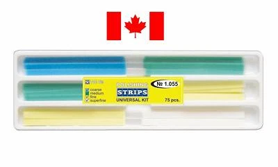 Kit universel de polissage de finition de bandes abrasives dentaires 75 pièces - Photo 1/2