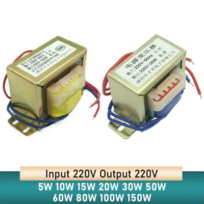5W to 150W Input AC 220V Power Transformer Output AC 220V 1:1 Safety Isolation - Image 1 of 3