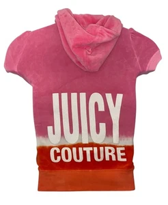 Juicy Couture Y2K Year Velour Hooded Zipped Shirt Junior's Large - Picture 1 of 5