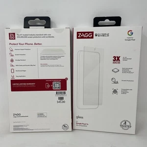 2x ZAGG Glass Elite Tempered Glass Screen Protector for Google Pixel 7a - Picture 1 of 3