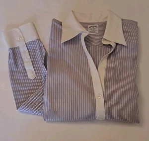 Brooks Brothers Womens Blouse Striped Long Sleeve Collared Button Shirt Sz 12 - Picture 1 of 11