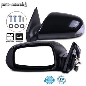 Power Side View Mirrors W/ Turn Signal Black manual For 05-10 Scion tc pair - Picture 1 of 17