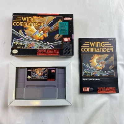 Wing Commander (Super Nintendo SNES, 1992) COMPLETE CIB Authentic - Image 1 of 4