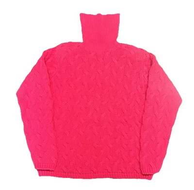 Suéter tejido con cable rojo cuello alto Wainscott para mujer S vintage años 90 nuevo sin etiquetas Foto 1 de 4