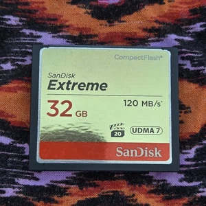 SanDisk 32GB CF Extreme Compact Flash Memory Card 120MB/s HD Video SDCFXS - Picture 1 of 2