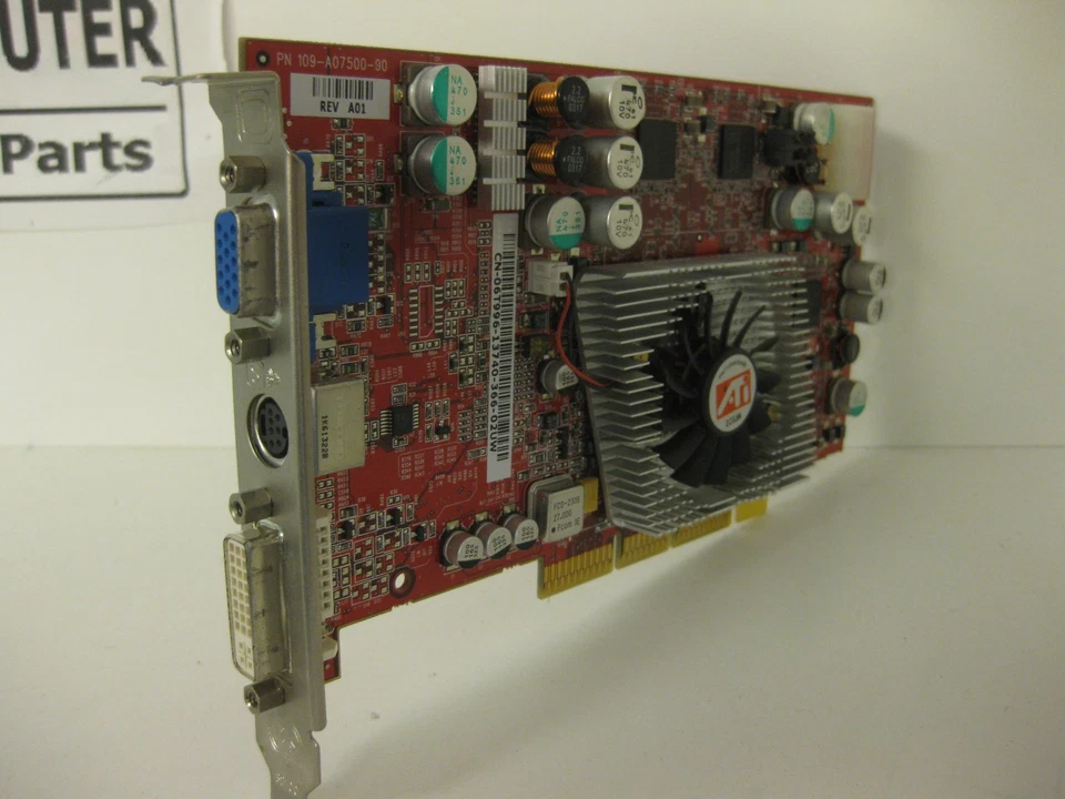 ATI Radeon 9800 Pro 128 MB AGP VGA S-Video DVI Video Card  06T996 6T996 - Image 1 of 4