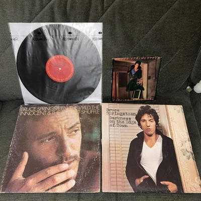 LOT 4 VINYL LP ALBUM Bruce Springsteen Rock 45 Picture Sleeve Record Rare VG+ - Image 1 of 4