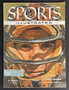 Sports Illustrated Magazine Yogi Berra July 11, 1955 Free Shipping - Picture 1 of 3