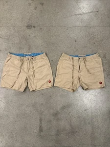 (2) Relwen Paddle Hybrid Shorts Herren 34 beige Outdoor Stretch Freizeit 6,5" Schrittlänge - Bild 1 von 7