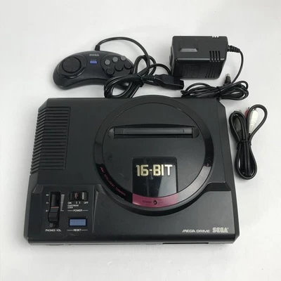 Sega Mega Drive HAA-2510 Console w/ Controller AV Cable AC Adapter Tested Japan - Image 1 of 4