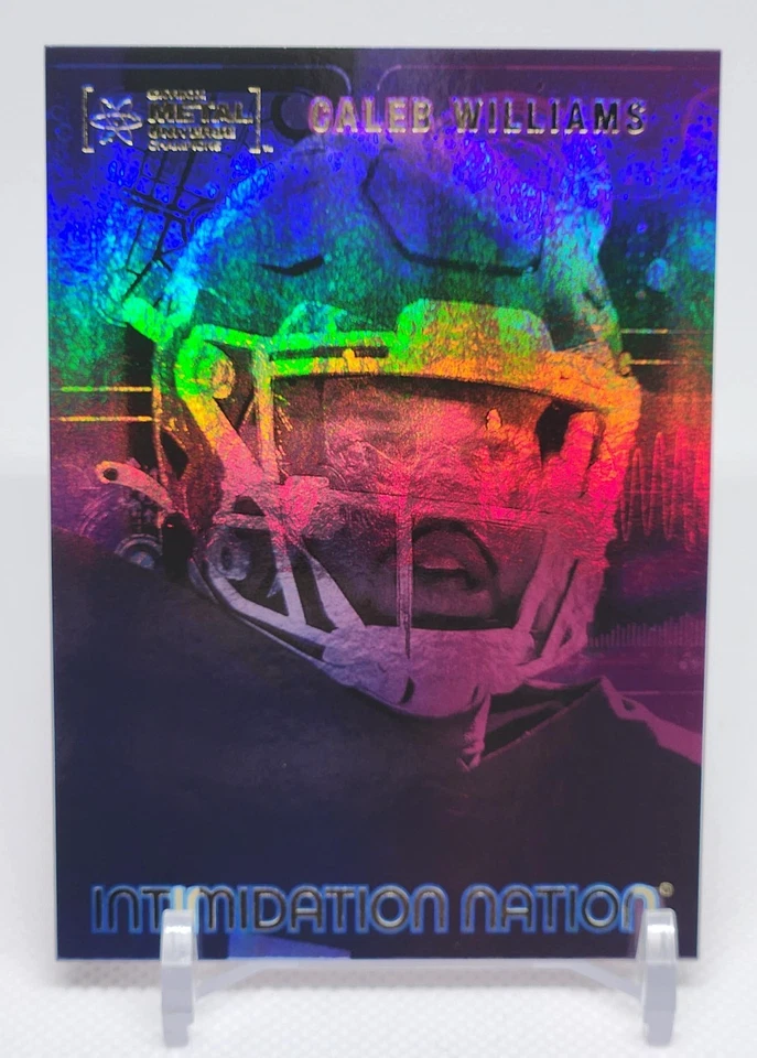 2022 Metal Universe Champions Caleb Williams Intimidation Nation #IN-18 - Image 1 of 2