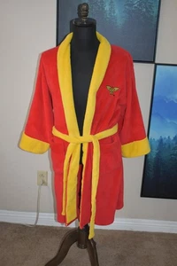 DC COMICS UNISEX HOMBRE MUJER MUJER MUJER MARAVILLA LOGOTIPO VINTAGE Ropa de dormir Bata M/Grande - Imagen 1 de 16