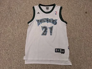 Vintage Minnesota Timberwolves Kevin Garnett #21 Adidas M genäht NBA - Bild 1 von 7