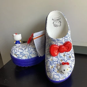 Zueco Hello Kitty X Crocs Adulto Sirena Tacón Talla W10 M8 - Imagen 1 de 11