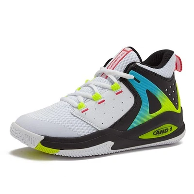 Takeoff 3.0 Girls & Boys Basketball Shoes, Boys High Top Sneakers - White/Bla... - Image 1 of 4