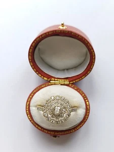18CT Yellow Gold 0.50 ct Diamond Dress Ring (Pre Owned) - Picture 1 of 8