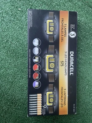 Duracell 3 Faros LED 575 Lúmenes 6 Modos de Iluminación con Pack de 3 Pilas Foto 1 de 3