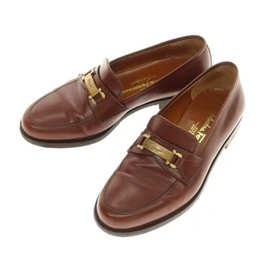 Salvatore Ferragamo Bit Loafers Brown Size 6 1 2EE BRW S S A W Condition Rank B - Picture 1 of 9