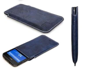 caseroxx Business-Line Case for Sony Xperia E4G in blue made of faux leather - Picture 1 of 3