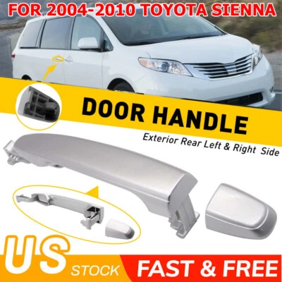 Manija de puerta exterior trasera L/R para Toyota Sienna 2004-2010 Silver Shadow Pearl 1D7 Foto 1 de 4